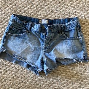 Free People denim shorts